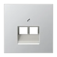 Weekendaanbieding Jung AL 2969-2 UA Afdekking voor IAE/UAE-aansluitdoos 2x 8-polig Aluminium
