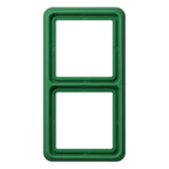 Jung CD 582 WU GN Afdekraam voor horizontale en verticale combinatie 2-voudig Groen Veilige Betaling