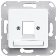 Laatste Versie Jung 169-1NWEWW Afdekking met tekstvenster 6 x 37 mm Alpine wit
