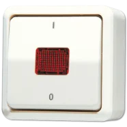 Jung 602 KOA Wipcontroleschakelaar 10 AX 250 V 2-polig Alpine wit Betrouwbaar