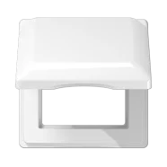 Jung AS 581 BFKL WW Klapdeksel 80,5 x 80,5 mm Alpine wit Populair