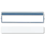 Jung AS 81 NA Plexiglas afdekking met tekststrook 12 x 55,5 mm Alpine wit Flitsaanbieding