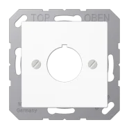 Premium Jung A 564 WW Afdekking voor apparaten met 22,5 mm Alpine wit