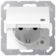 Jung AS 1520 BFKLKO WW Wandcontactdoos met beschermingscontact 16 A 250 V Alpine wit (slagvast) Betrouwbaar