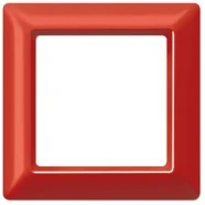 Korting Jung AS 581 GL RT Afdekraam 1-voudig voor afdekkingen met glas Rood glanzend (slagvast)