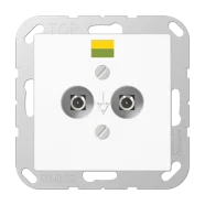 Op = Op Jung A 565-2 N WW Potentiaal aardingscontactdoos Alpine wit