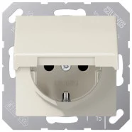 Must-Have Jung AS 1520 NKL Wandcontactdoos met beschermingscontact 16A 250V met klapdeksel Wit