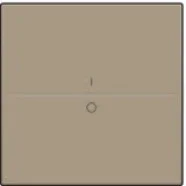 Niko 123-00002 Huisautomatisering - enkelvoudige toets met opdruk I en 0 voor draadloze schakelaar of drukknop met 2 bedieningsknoppen, Bronze Voordeelprijs