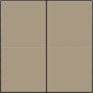 Niko 123-00007 Huisautomatisering - tweevoudige toets voor draadloze schakelaar of drukknop met 4 bedieningsknoppen, Bronze Direct Beschikbaar