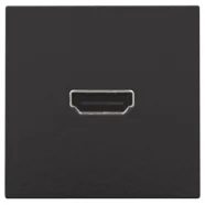 Tijdelijk Beschikbaar Niko 200-69417 Afwerkingsset met HDMI-naar-HDMI-aansluiting, piano black coated