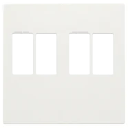 Niko 101-69701 Afwerkingsset voor tweevoudige luidsprekeraansluiting, White Exclusieve Aanbieding