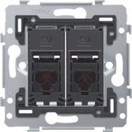 Niko 170-75252 2 RJ45-aansluitingen UTP cat. 5E OP=OP Finale Uitverkoop