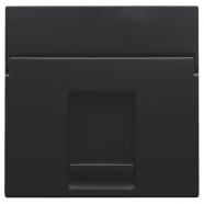 Veilige Betaling Niko 161-65100 Centraalplaat data 1x RJ, Black coated