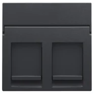 Koopje Niko 122-65200 Centraalplaat data 2x RJ, Anthracite