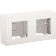 Niko 101-80200 Tweevoudige opbouwkit voor opbouwmontage van 2 inbouwapparaten, White Nu Kopen