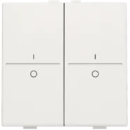 Niko 101-00008 Huisautomatisering - tweevoudige toets met opdruk I en 0 voor draadloze schakelaar of drukknop met 4 bedieningsknoppen, White Hete Deal