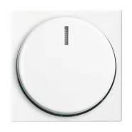 Premium Busch-Jaeger 2115-914 Busch-Balance SI Centraalplaat voor Dimmer Draaiknop met Neonlamp Alpinwit
