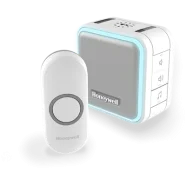 Honeywell DC515N Serie 5 Draadloze draagbare deurbel met halo-licht, slaapstand en drukknop Wit Rechtstreeks Van De Fabrikant
