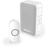 Honeywell DC311N Serie 3 Draadloze draagbare deurbel met drukknop - Wit Alleen Vandaag