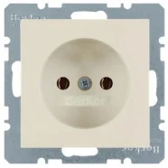 Aanbieding Berker 6167038982 S.1/B.3/B.7 Wandcontactdoos zonder aardcontact crème-wit/elektrowit