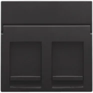 Niko 200-65200 Centraalplaat data 2x RJ, Bakelite piano black coated Shop Nu