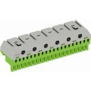 Veilige Betaling ABB 1SPE007715F9717 Kroonklemmenstrook AT, Mistral, TwinLine, UK500 Terminal block PE 20*1,5-4mm²+6*25mm² screwless