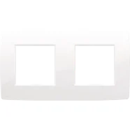 Rechtstreeks Van De Fabrikant Niko 111-76800 Tweevoudige afdekplaat met 71 mm centerafstand Original bright white