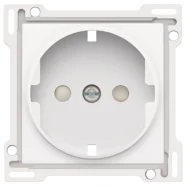 Speciale Aanbieding Niko 111-66901 afwerkingsset voor wandcontactdoos met randaarde en kinderveiligheid, Bright white