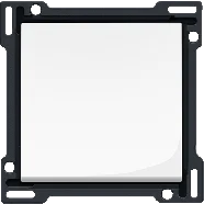 Veilige Betaling Niko 111-61105 Afwerkingsset voor enkelvoudige schakelaar of drukknop, Bright white
