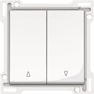 Nieuw Niko 111-65914 afwerkingsset voor tweevoudige rolluikdrukknop, Bright white