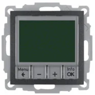 Must-Have Berker 20441606 S.1/B.3/B.7 Thermostaat met display, maakcontact antraciet mat