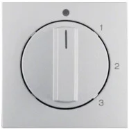 Aanbieding Berker 1096140400 S.1/B.3/B.7 Afdekking + draaiknop 3-standensch. met 0-stand aluminium mat
