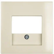 Laatste Versie Berker 10338912 S.1/B.3/B.7 Centraaldeel met dubbele RJ-uitsparing crème-wit/elektrowit