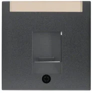 Speciale Aanbieding Berker 11701606 S.1/B.3/B.5 Centraaldeel RJ-datacontactdoos 1-v met stofschuif en tekstkader antraciet mat