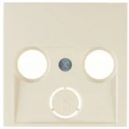Snelle Levering Berker 12038982 S.1/B.3/B.7 Afdekking antennecontactdoos, 2(3) uitsparingen crème-wit/elektrowit