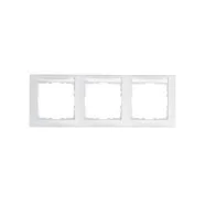 Must-Have Berker 10239919 S.1 Afdekraam met tekstveld 3-voudig Horizontaal polarwit mat