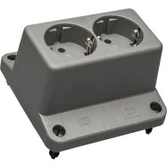 Snelle Levering ABB HAF 3640W2 S Hafobox Deksel t.b.v. 3640 met 2-voudige WCD Grijs