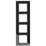 Speciale Aanbieding Berker 10146616 B.7 Afdekraam 4-voudig glas zwart