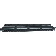 Radiall R280MOD990 Patchpaneel UTP CAT5E 24ports 1HE Zwart Snelle Levering