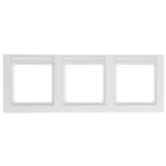 Speciale Aanbieding Berker 10236099 Q.3 Afdekraam 3-voudig met tekstveld polarwit soft-finish Horizontaal