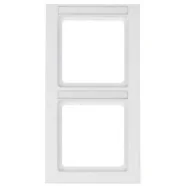 Veilige Betaling Berker 10526099 Q.3 Afdekraam 2-voudig met tekstveld polarwit soft-finish Verticaal