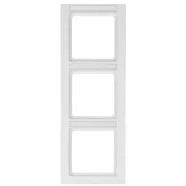 Rechtstreeks Van De Fabrikant Berker 10536099 Q.3 Afdekraam 3-voudig met tekstveld polarwit soft-finish Verticaal