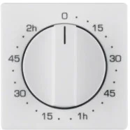Tijdelijk Beschikbaar Berker 16336089 Q.1/Q.3/Q.7 Afdekking mech. tijdschakelklokken 120 min polarwit soft finish