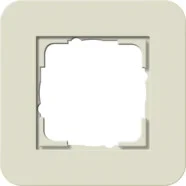 Laatste Kans Gira 0211417 Afdekraam E3 1-voudig Zand Soft-Touch met draagframe zuiver wit glanzend