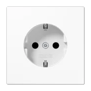 Jung LS 1520 NKI WW Wandcontactdoos met beschermingscontact Alpine wit (verhoogde aanrakingsveiligheid) Goedkoop