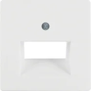 Seizoensaanbieding Berker 14096089 Q.1/Q.3/Q.7 Centraaldeel RJ-datacontactdoos 2-v met 45°-uitgang polarwit soft finish