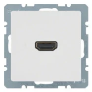 Seizoensaanbieding Berker 3315436089 Q.1/Q.3/Q.7 High Definition contactdoos, 90°-aansluiting polarwit soft finish