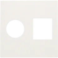 Niko 101-65702 Afwerkingsset voor enkelvoudige coaxaansluiting en netwerkaansluiting TV + RJ45 Telenet Interkabel, White Veilige Betaling