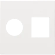 Speciale Aanbieding Niko 154-65702 Afwerkingsset voor enkelvoudige coaxaansluiting en netwerkaansluiting TV + RJ45 Telenet Interkabel, White Coated
