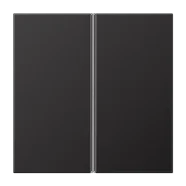 Rechtstreeks Van De Fabrikant Jung AL 2402 TSA D Tasterset 2-voudig compleet Dark (gelakt aluminium)